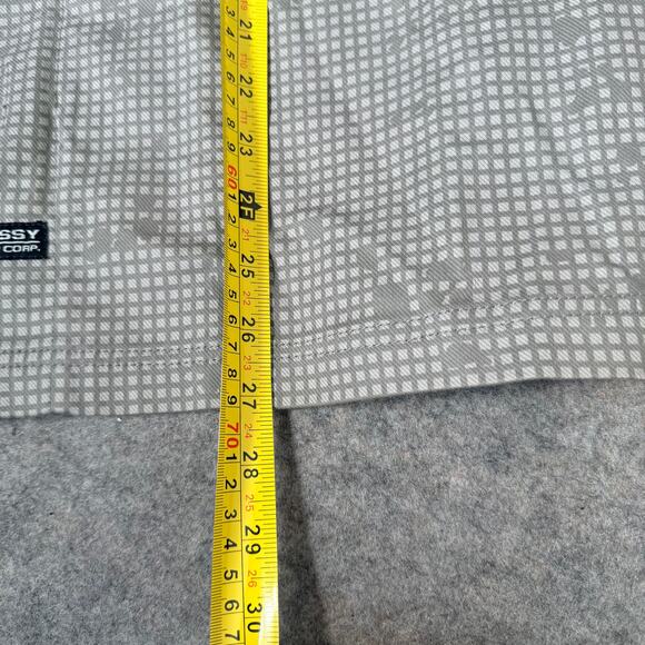 Stussy Men's Cordura Tactical Zip Up Shirt Gray Collared Long Sleeve Size Small - Picture 13 of 13